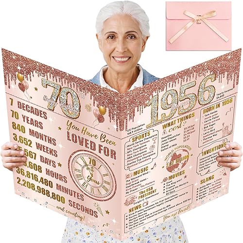 Large 70th - 70th Birthday Gifts For Wife