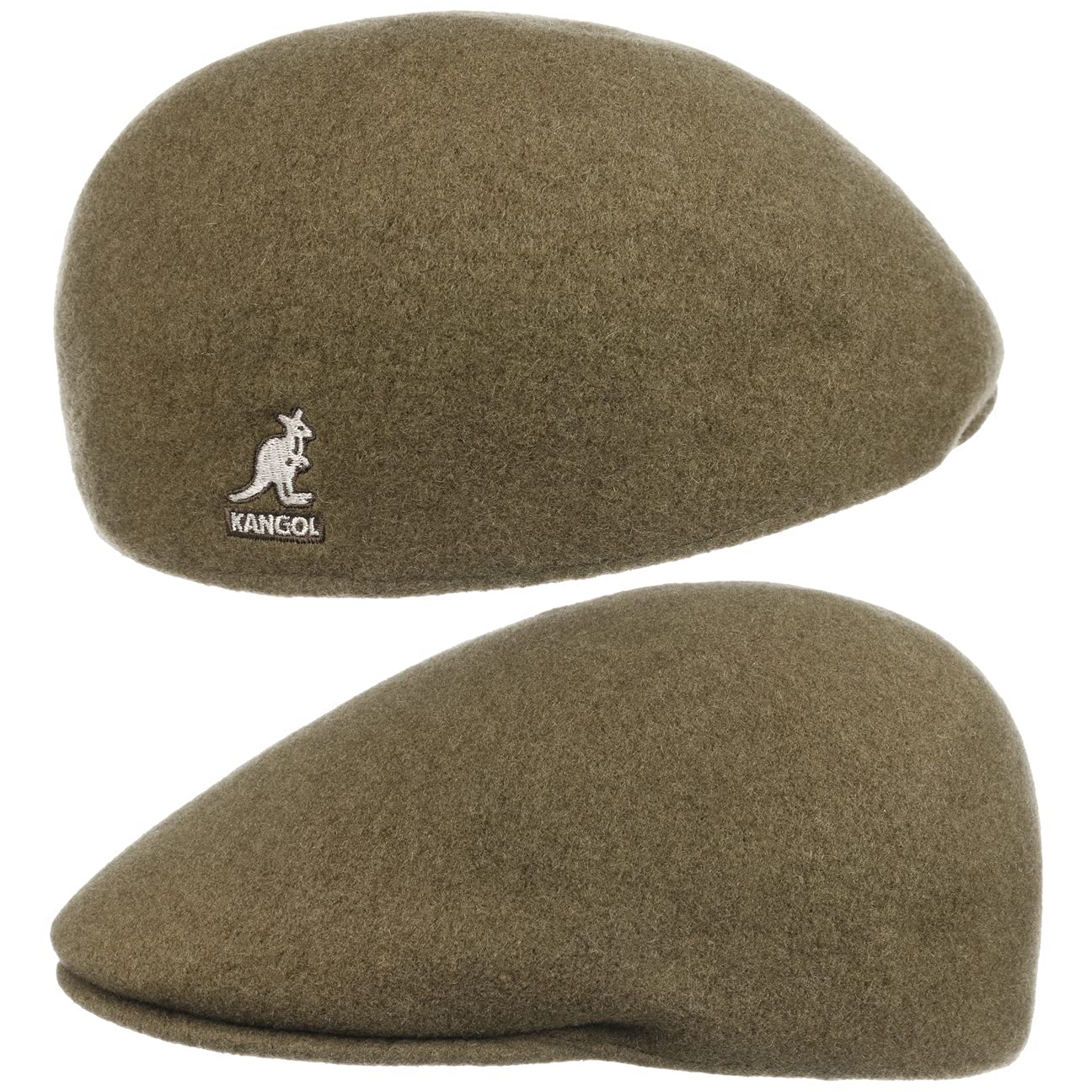 KangolSeamless Wool Gatsby 507 Flat Cap Duckbill