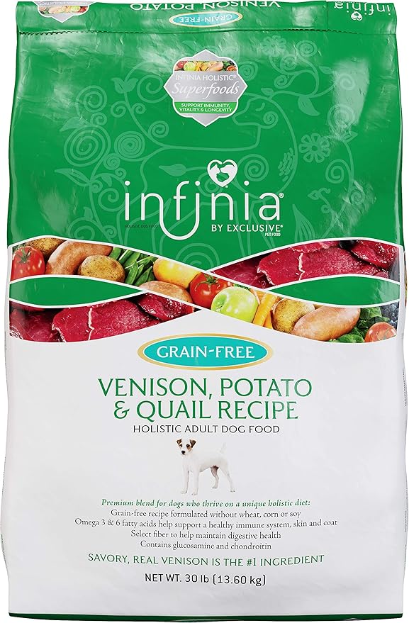 Infinia Nutritionally Complete Adult Dog Food Venison