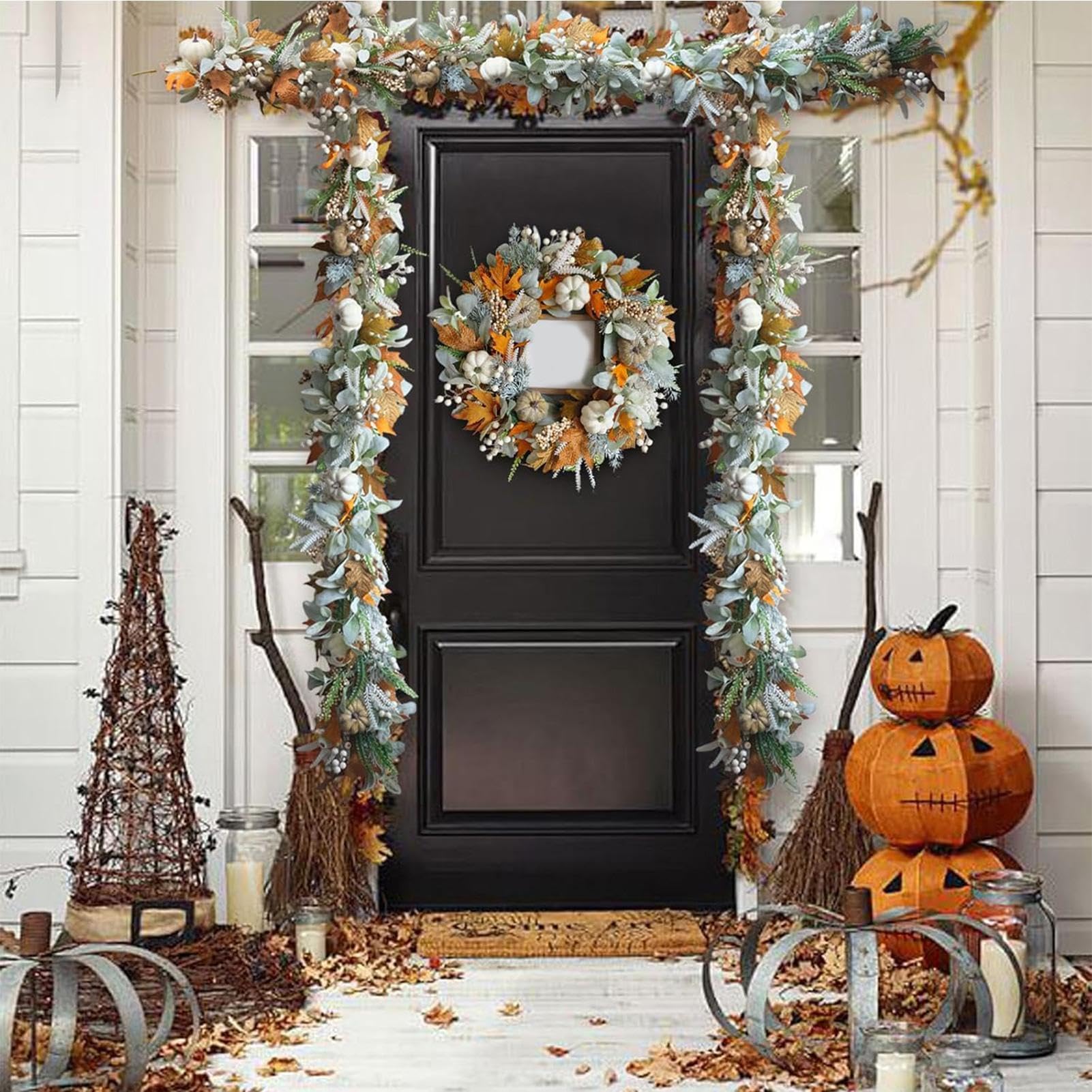 Ghirlanda Autunnale Da Esterno 1,83 m Decorazioni Da Tavola Per