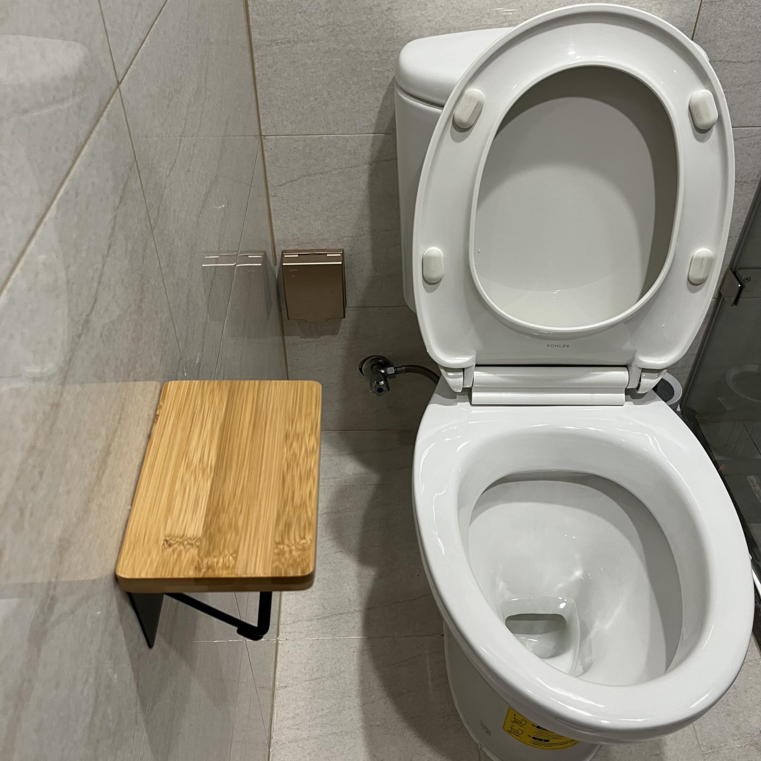 トイレットペーパー台　ホワイト　ストック台　バスルーム　収納　インテリア ディスプレイ天板付き トイレットペーパーホルダー 網棚タイプ/賃貸も