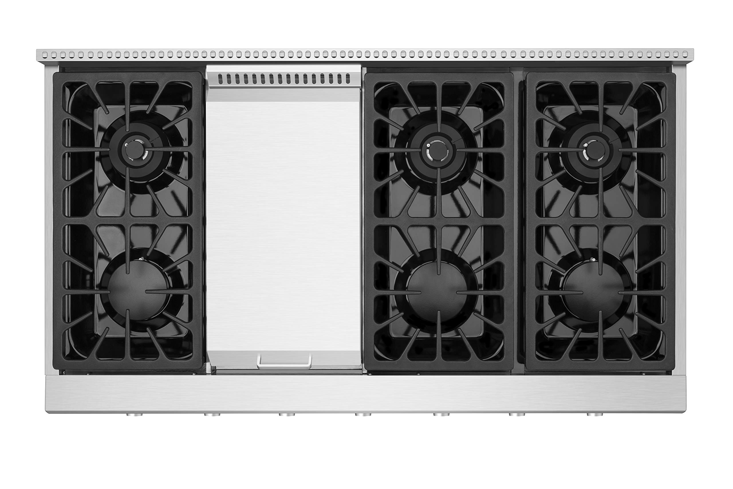 Empava 48 in. ProStyle Professional Slidein Natural Gas Rangetop with