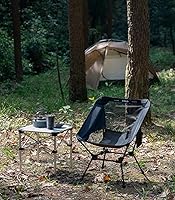 Vista 9 de iClimb Silla de playa plegable ultraligera y compacta con patas grandes antihundimiento y correas de apoyo para la espalda (rojo, marco cuadrado)