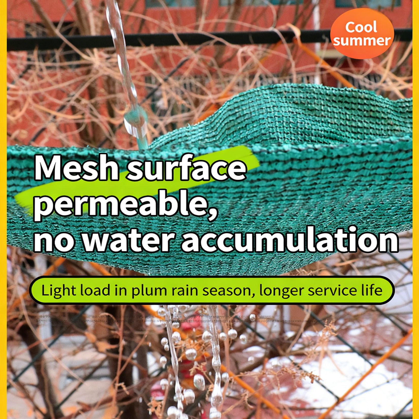 Telo Ombreggiante Verde 6x7m Rete Ombreggiante per Esterni Con Occhielli,88% Sole/UV Protezione Tessuto Ombreggiantes Traspirante Hdpe Panno Vele Parasole per Giardino/Pergola/Esterno/piscina