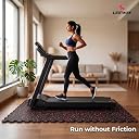 Leeway Interlocking Gym Mats for Floor | EPDM (Set of 2, 10mm, 20"x20") Black with Red Flecks | Gym Floor Mat Rubber for Workout | Equipment Matt for Home | Rubber Tiles, Kids Rooms Puzzle Mate gallery image