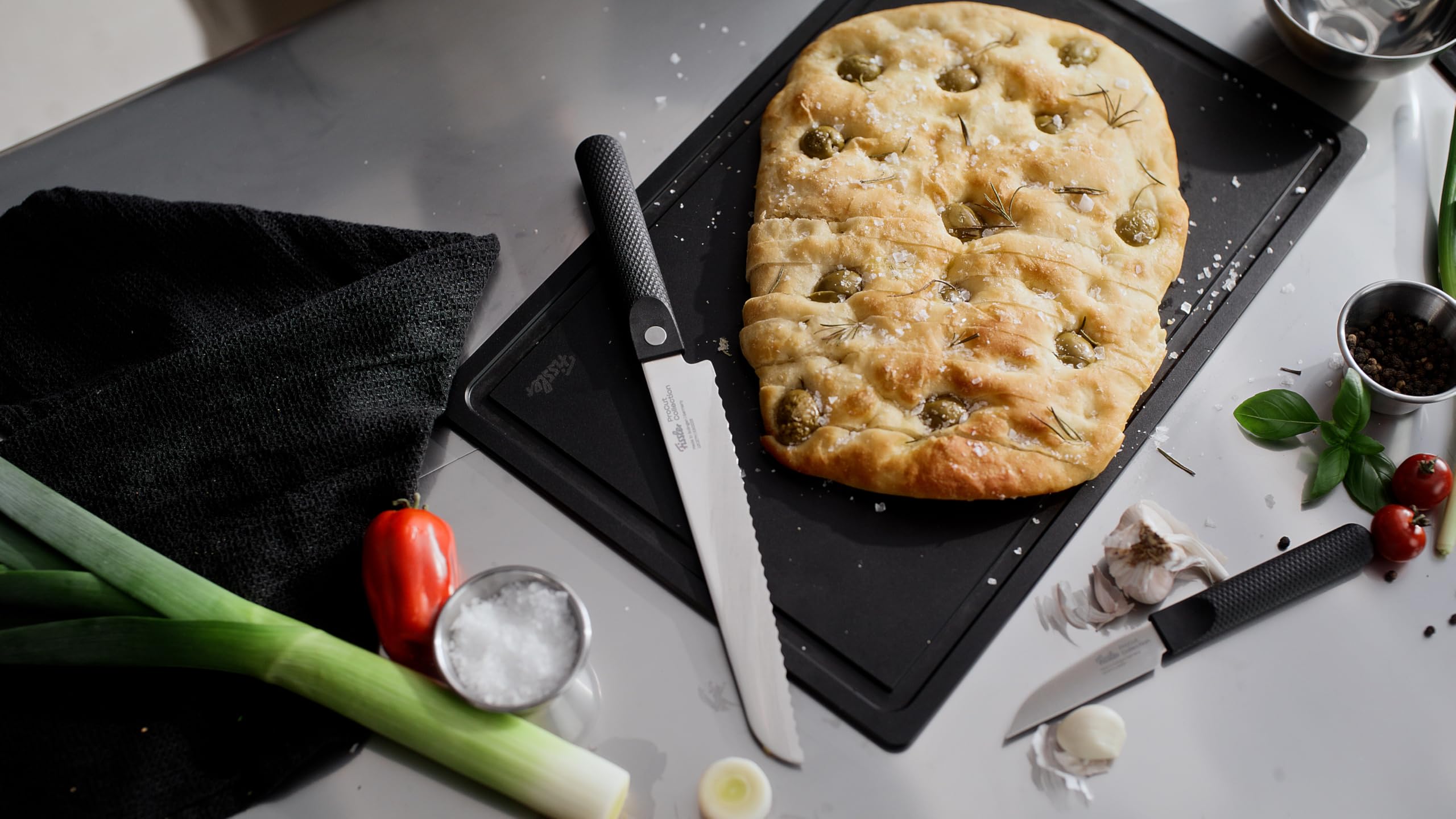 Fissler Procut/Premium-Brotmesser (21 cm) handgeschliffene Edelstahlklinge, Made in Germany, Allzweck-Küchenmesser, extra scharfe Messerklinge, ergonomisch