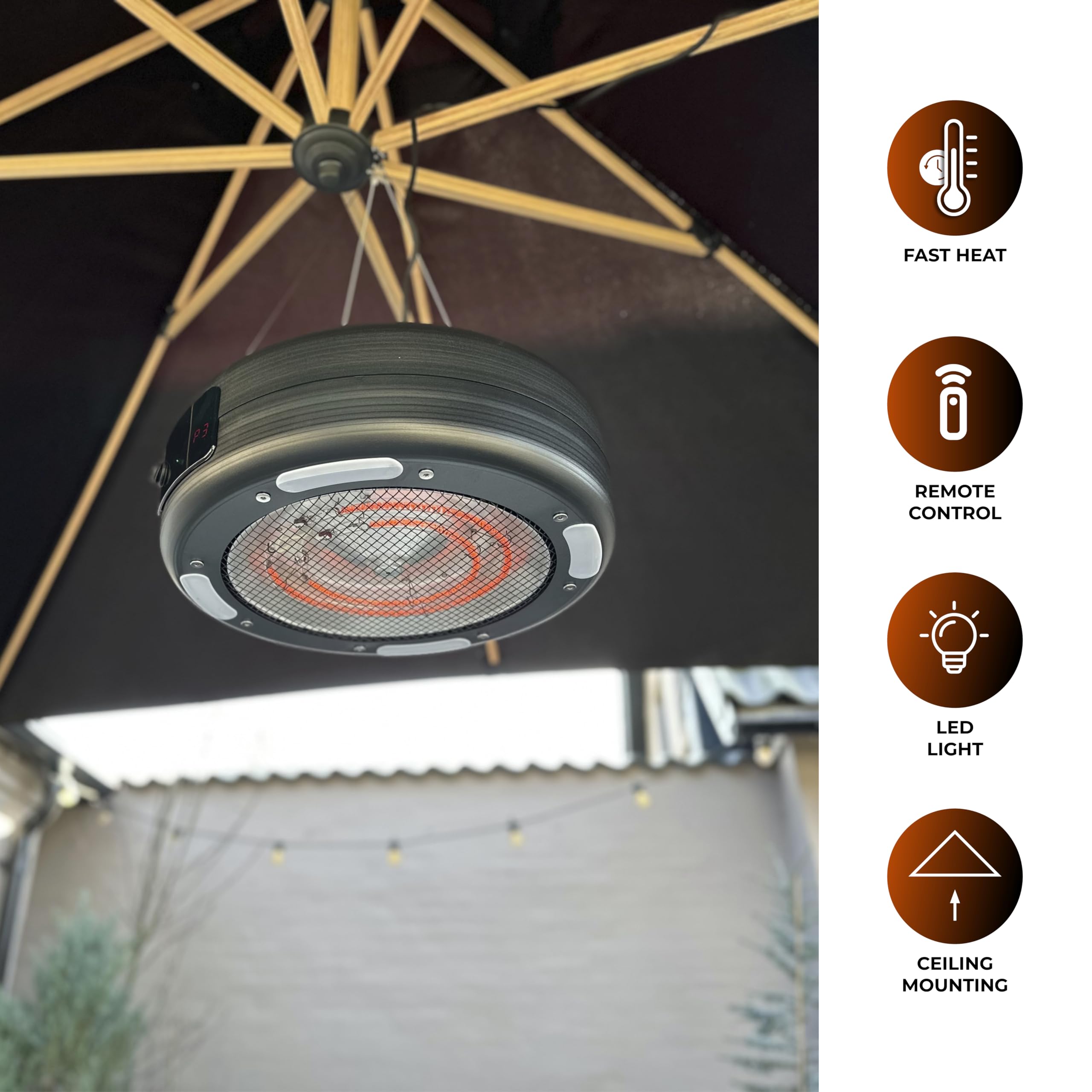 HOME It® Chauffage Exterieur Terrasse Mural WiFi | Chauffage