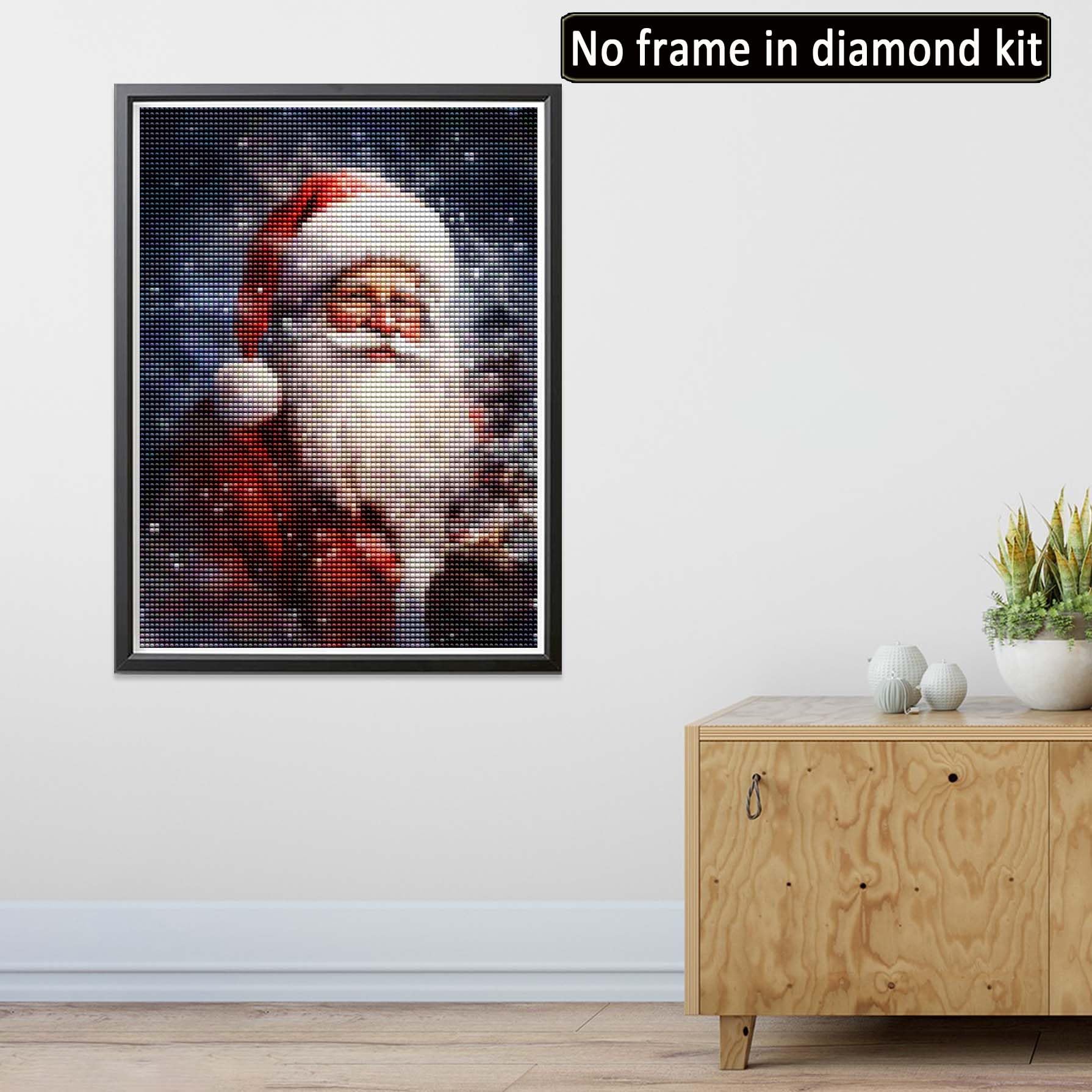 Carnet De Peinture Diamant - OMABETA - Père Noël - Acrylique - 21x15 Cm