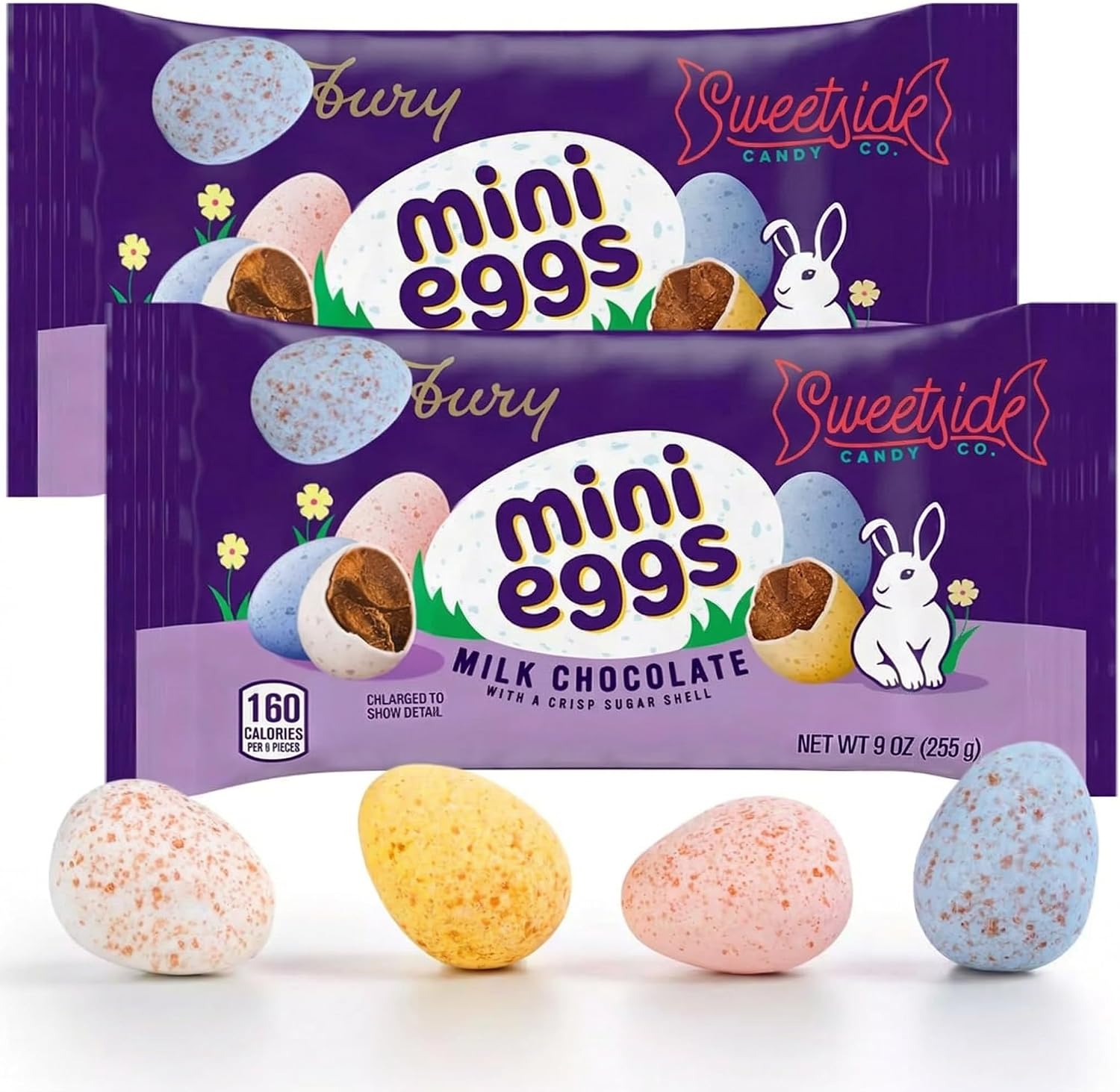 Mini Eggs Milk Chocolate, Creamy Milk Chocolate Mini Eggs, 2 Bags