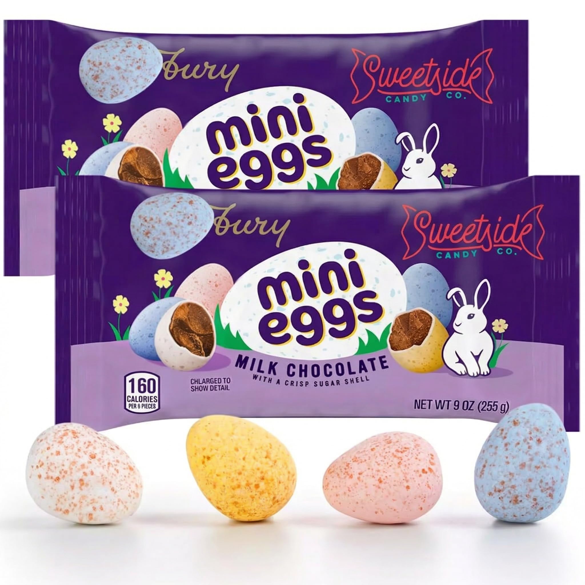Mini Eggs Milk Chocolate, Creamy Milk Chocolate Mini Eggs, 2 Bags