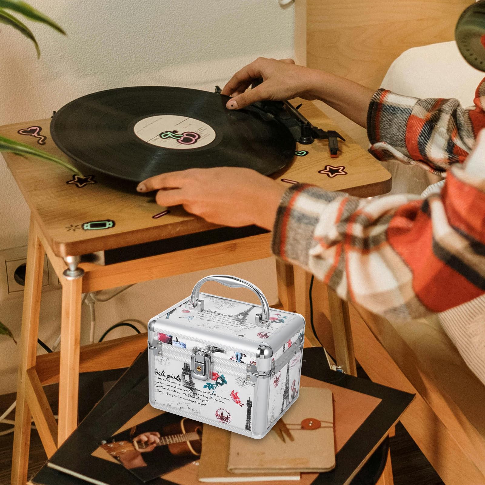 ジバンシーの多用途ボックス Amazon｜VICASKY 大容量収納ボックス CDアルミボックス ハンドル付き