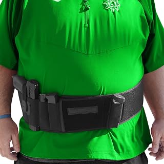 Belly Band Holster for Big Guys (2XL) by BRAVOBELT - Big Papa Edition | Fits 55" to 65" Belly (Black) - BRAVOBELT