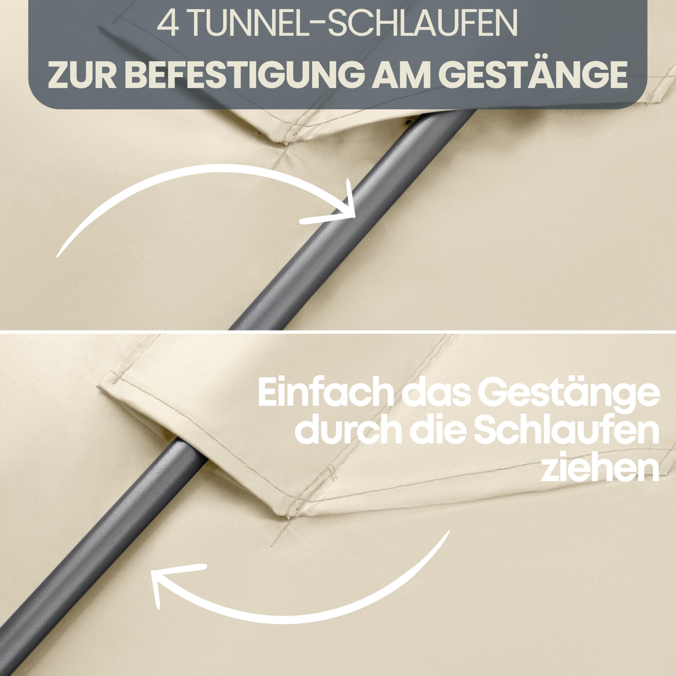 Schommelbank - RelaxLife - Hollywood stijl - Zonnedak - beige Schommelbank - RelaxLife - Hollywood stijl - Zonnedak - beige