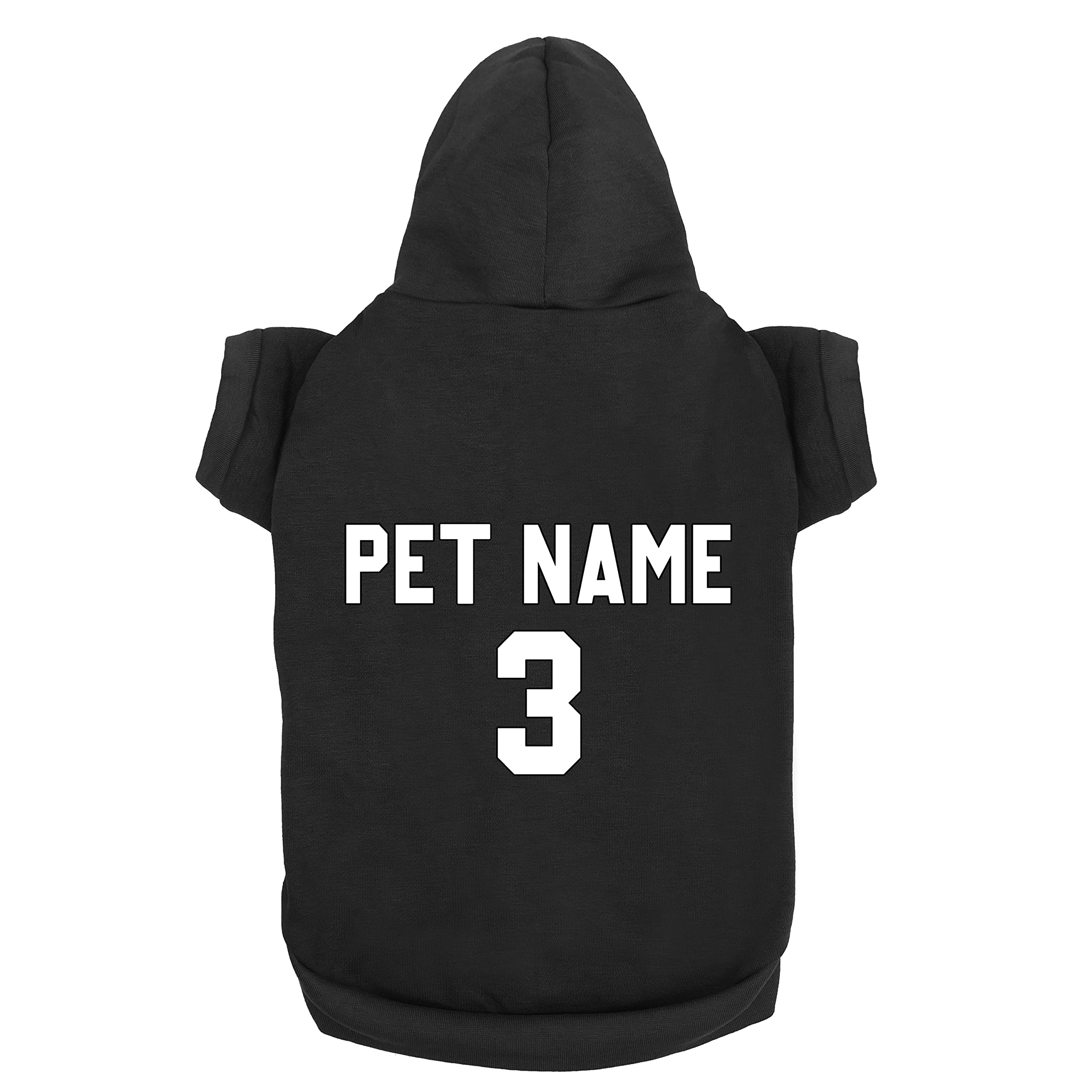 Custom Dog Clothes - Design Your Own Pet Hoodie Add Name Number Personalized Sweater Jersey for Small Medium Large Dogs