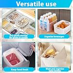 Pure Future 24-Piece Set (12-Pack) Fruit & Food Storage Containers for Fridge with Removable Colanders - Airtight Produce Saver, Organizers, BPA-Free, Freezer/Microwave Safe