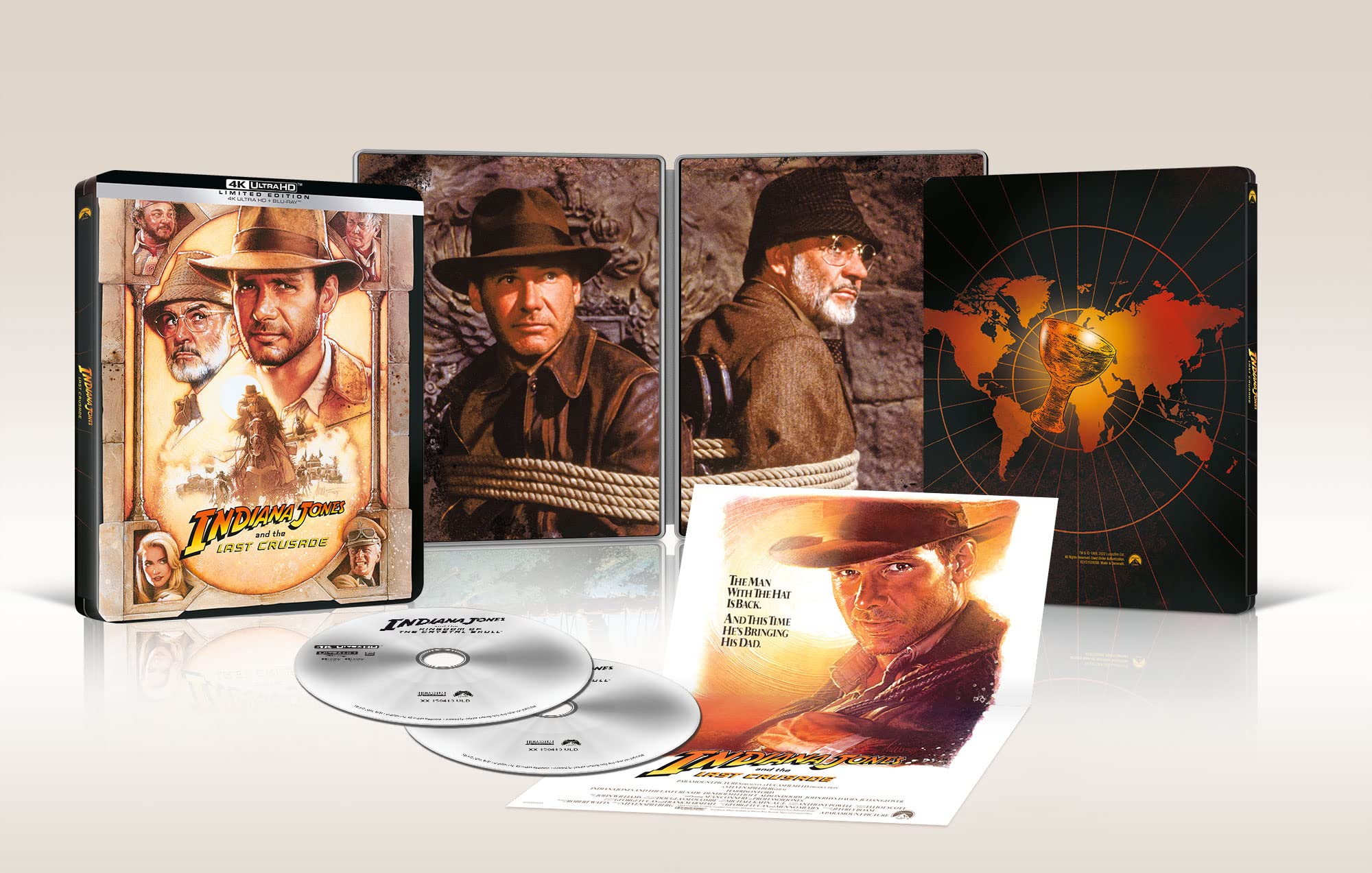 Indiana Jones E L'Ultima Crociata (Steelbook 4K UHD + Blu-ray)