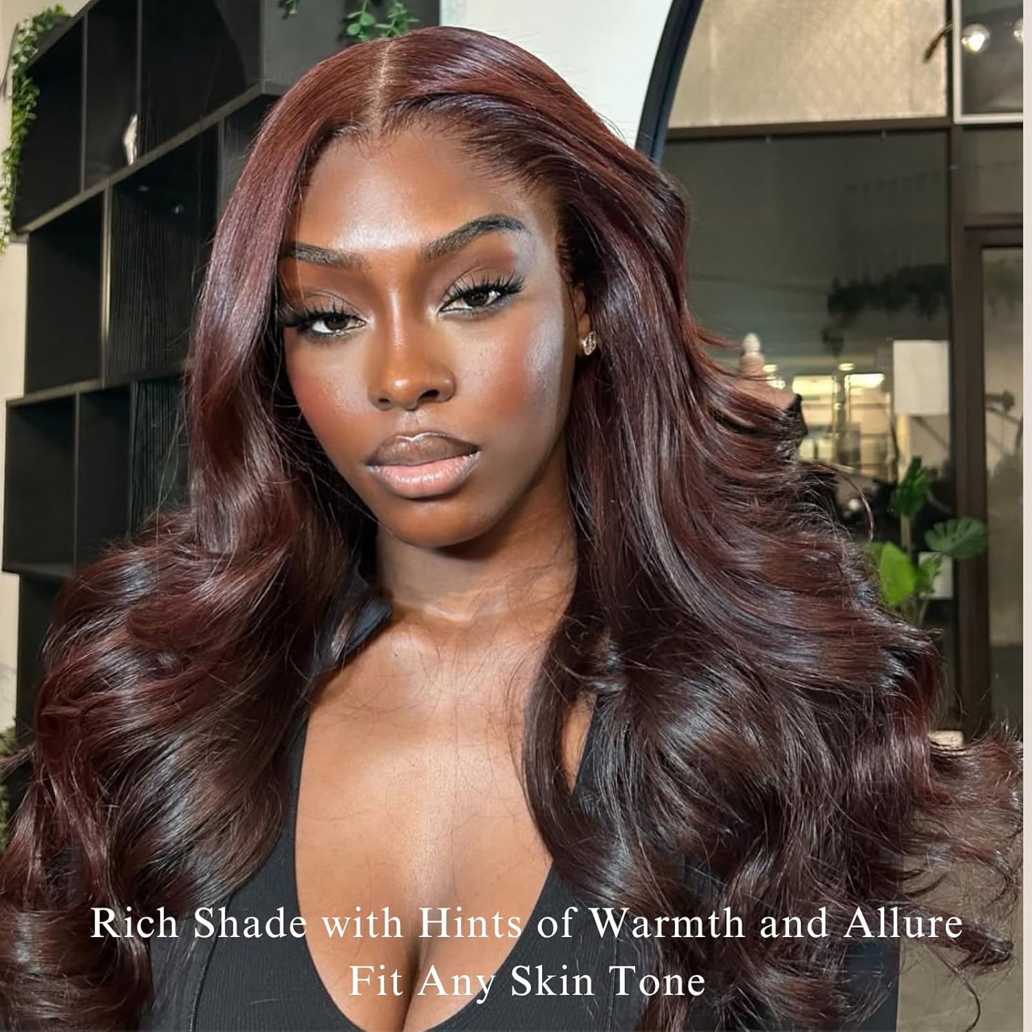 ALHER Color #4 Chocolate Brown Single Bundle Human Hair Body Wave, 12A Dark Brown Human Hair, 100% Unprocessed Brazilian Virgin Remy Hair Soft Thick Single Wavy Bundle Sew In Double Weft 14 IN