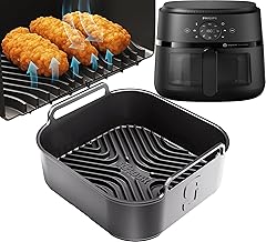 AirFlow Pro™ Phillips 6.2L Premium Silicone Liner | 15mm Raised Ridges for Crisp Airflow + 3mm Thick & Dishwasher Safe | Designed for Phillips 6.2L | 1PC Phillips Silicone Liners | by iStock Kitchen