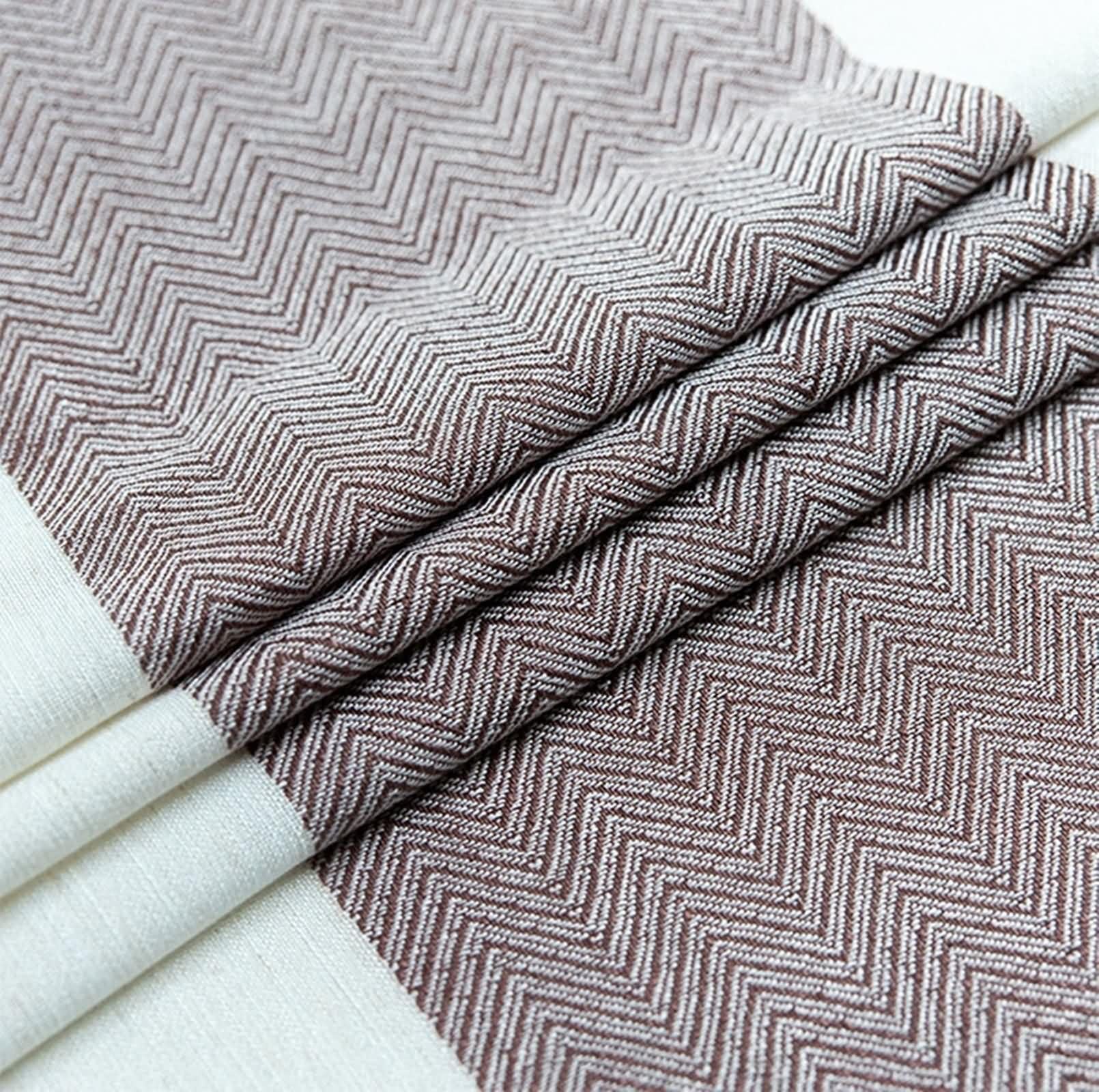 Kaffee Tischdecke Rechteckig 140 x 180 cm, Polyester Einfarbiges Spleißen mit Quasten, Abwaschbare Tischdecken