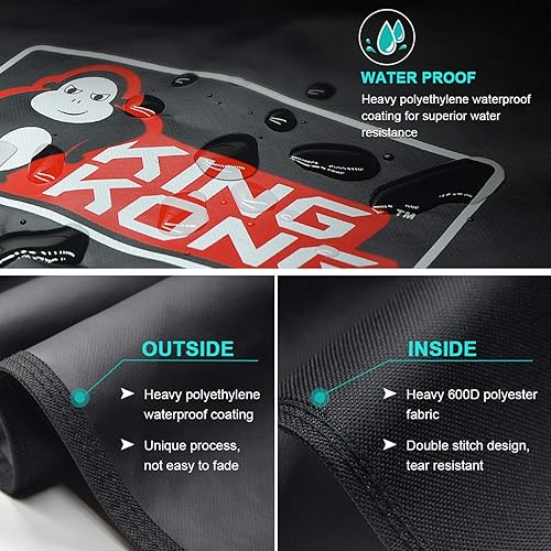 Miniatura 4 de Funda Kingkong 7130 para parrilla Weber Genesis II de 3 quemadores y parrillas Genesis 300, incluye cepillo, pinzas y termómetro