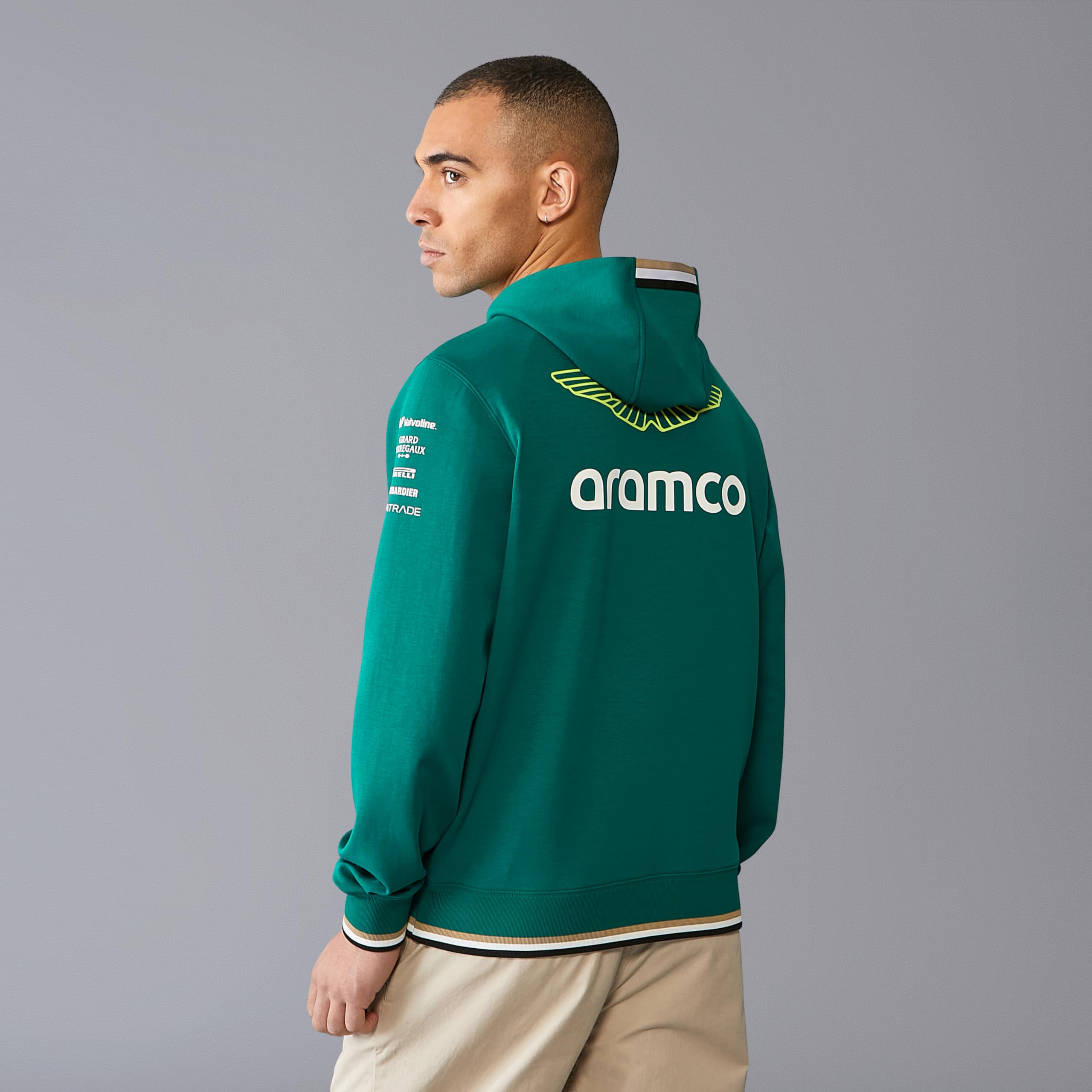 Aston Martin F1 Sudadera con Capucha 2024 - Hombre - Verde - Talla: XXL