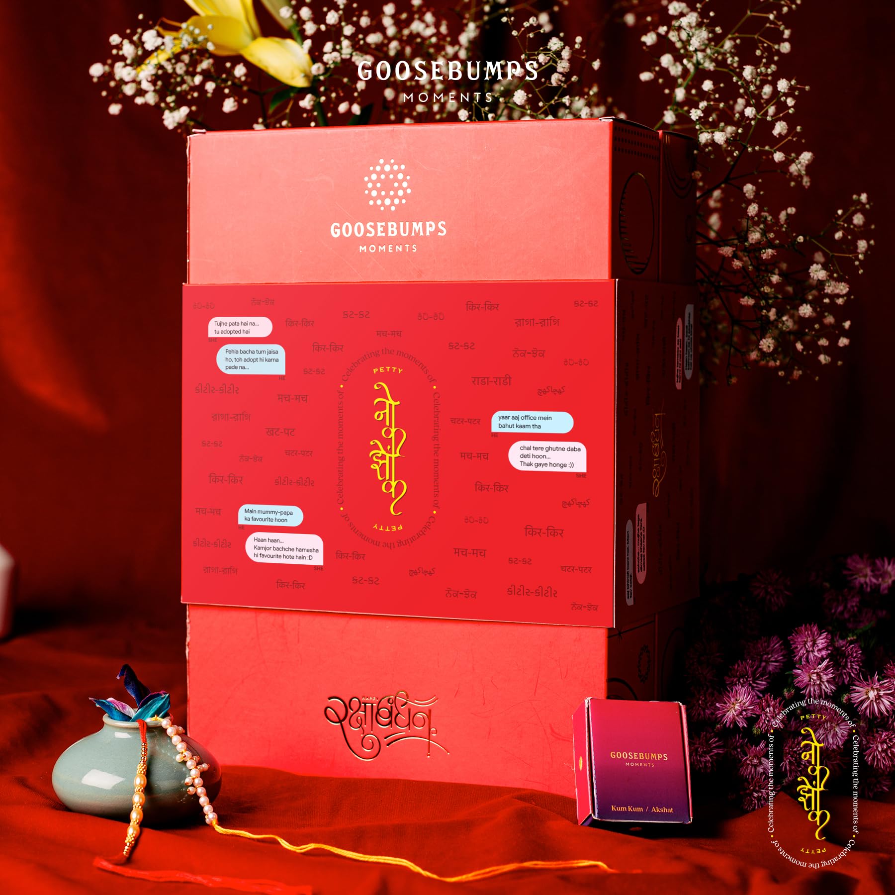 Goosebumps Raksha Bandhan (नोक झोंक) Gift Box for Brother or Sister | Raksha Bandhan Hamper | Pair Rakhi Gifts | Healthy Snacks | Supreme Rakhi Box-image-38