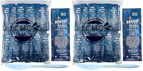 Miniatura 7 de Bag-n-Dash - 50 paquetes de condimentos de mayonesa real de Kraft  Paquetes de una sola porción de mayonesa con bolsa de plástico para alimentos y