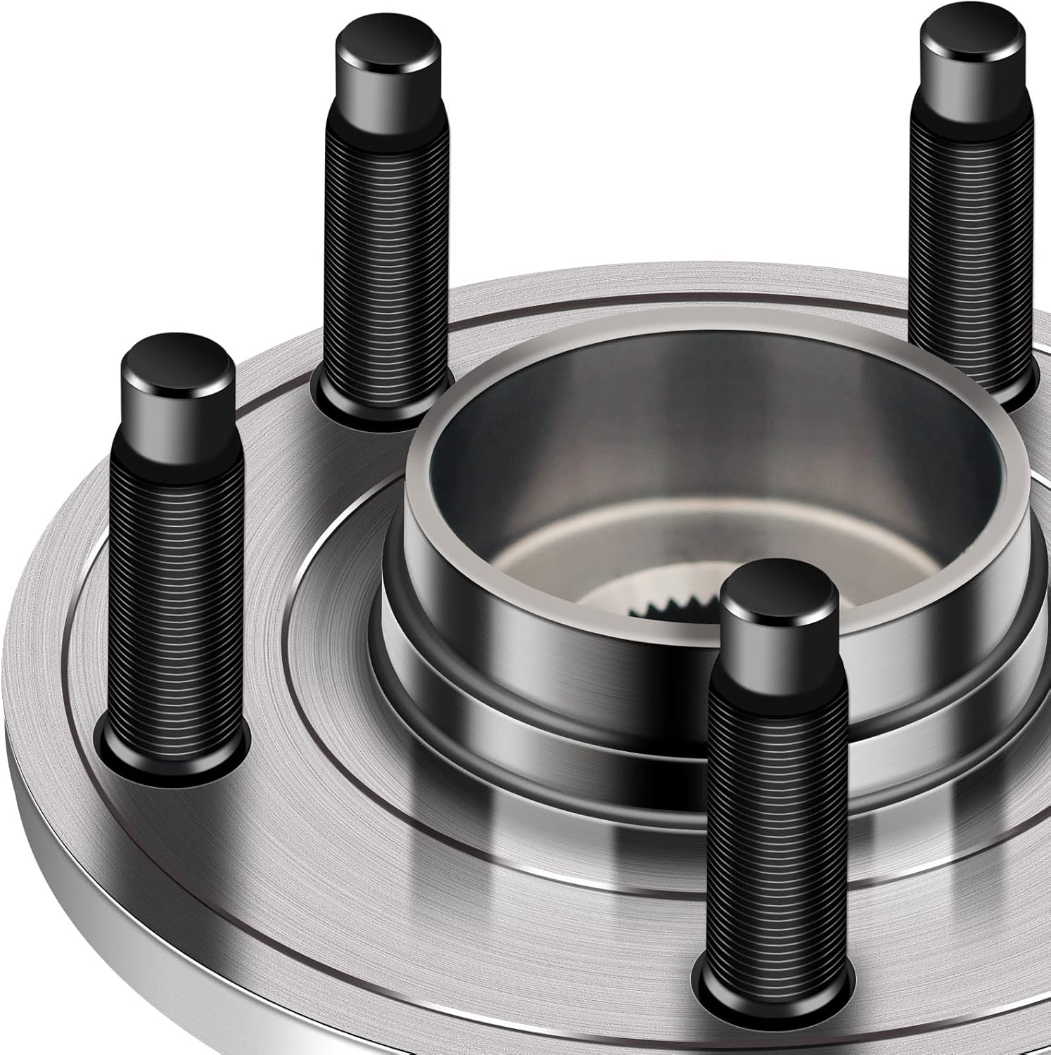 MotorbyMotor 512460 Front/Rear Wheel Bearing and Hub Assembly with 5 Lugs fits for 2011-2019 Ford Explorer, 2013-2019 Ford Police Interceptor Utility Low-Runout OE Directly Replacement Hub Bearing 2pc