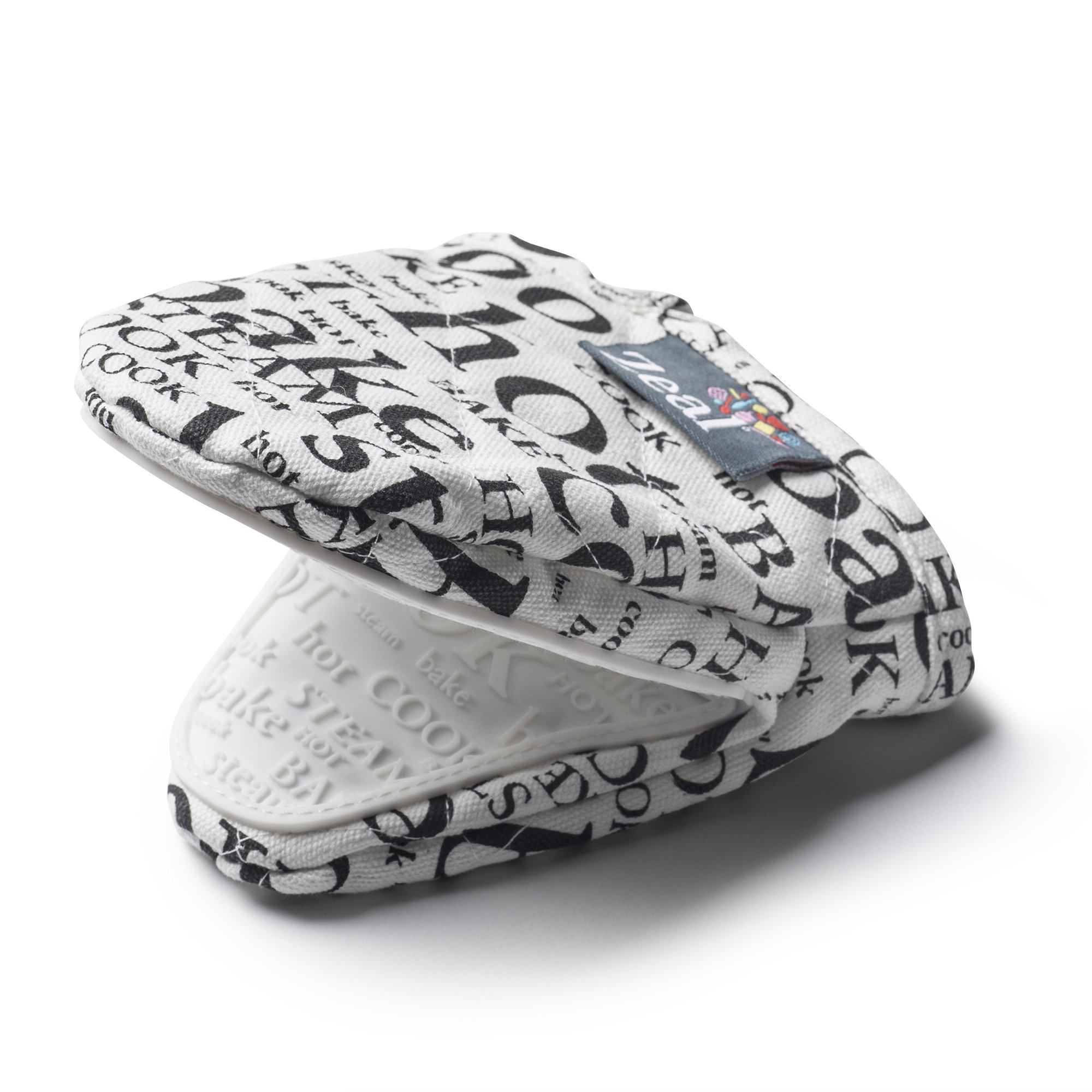 Zeal Silicone Hot Grab Mini Oven MittHot PrintWhite from B&Q