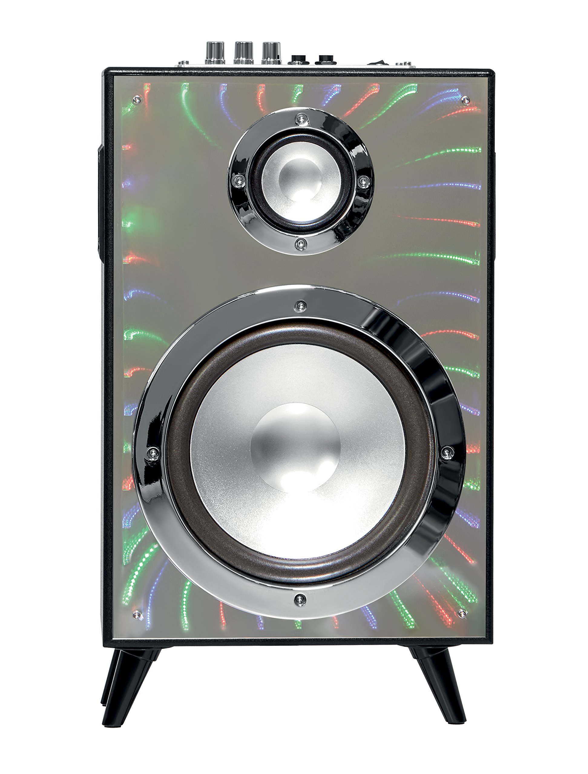 Bluetooth Speakers Sharper Image Light Up Speaker Top Portable Led