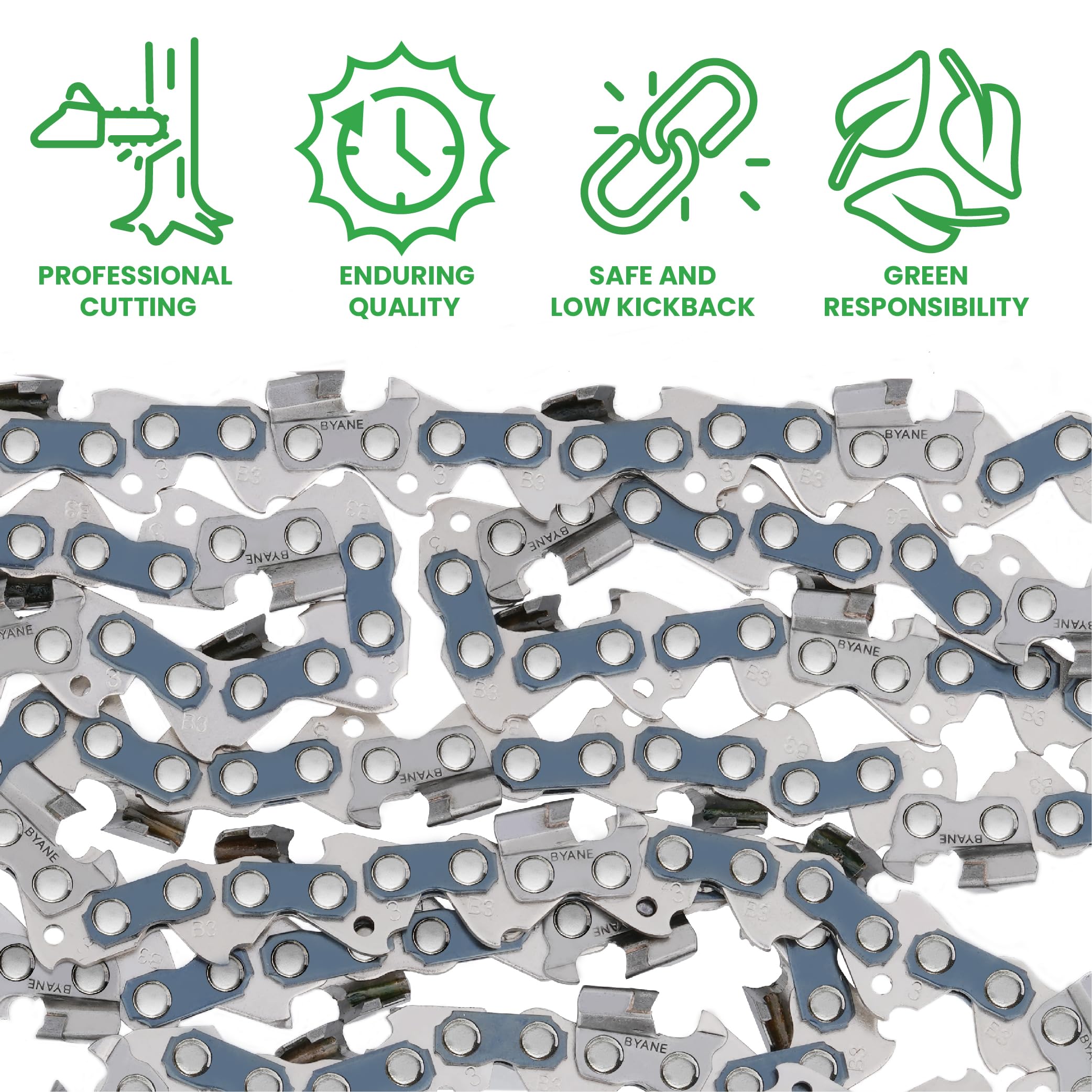 Amazon.com: Byane 20-Inch Carbide Chainsaw Chain, .325