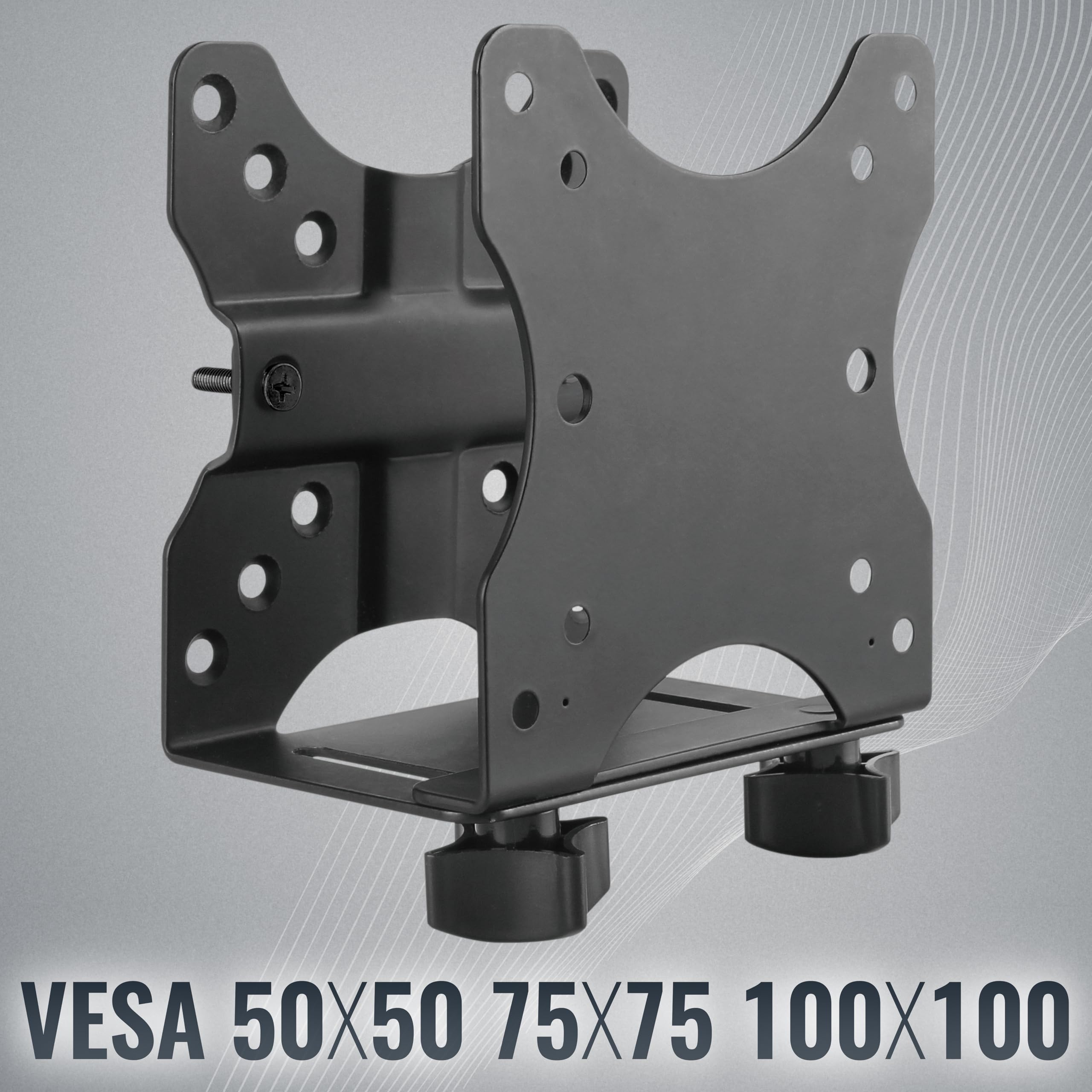 RICOO Mini komputer stacjonarny uchwyt do monitora stołowego uchwyt ścienny i VESA montaż Thin Client Server Rack Rack biurko komputer TRH-01 CPU obudowa stojący uchwyt do Intel NUC pod szafką