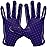 Grip Boost Football Gloves - Solid Stealth 6.0 Boost Plus Sticky Technology - Adult and Youth Football Gloves for Wide Receiver - Men\'s and Boys Sizes (Solid Purple, Youth Large)