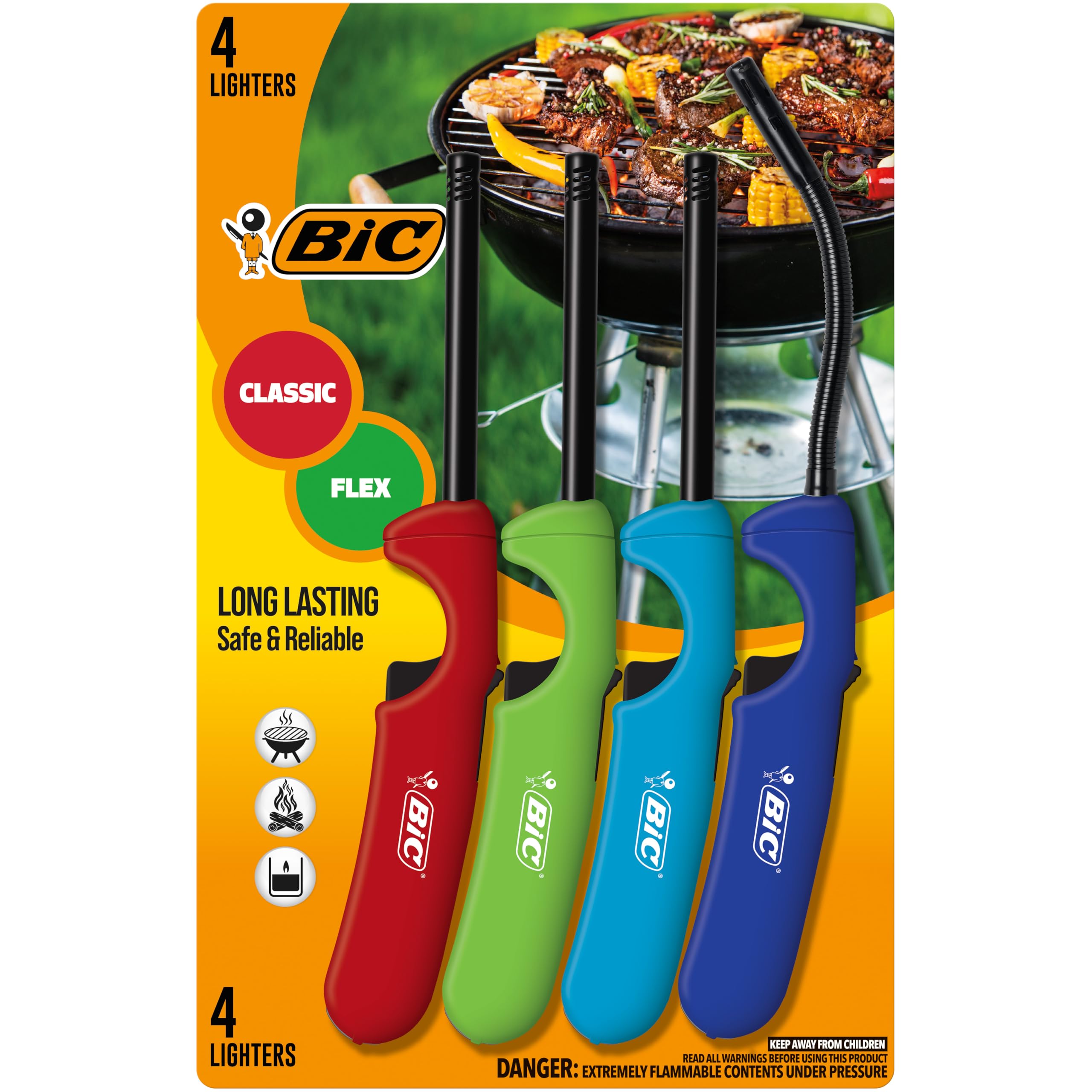 Briquet Bic Spécial Grill – Édition « Best Burger » – Rouge – Neuf Sous Emballage