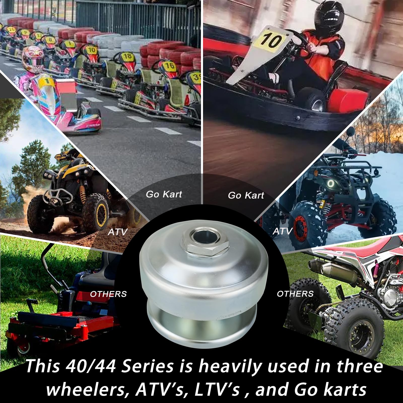 Serie 40 1" Alesaggio Go Kart CVT Torque Converter Driver Frizione Fit per Comet 40/44