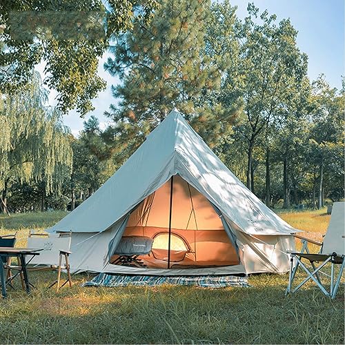 Tienda de campaña Campana de 4M, impermeable de doble capa, tienda de campaña india Tipi, tienda de campaña para niños, tienda de campaña glamping,