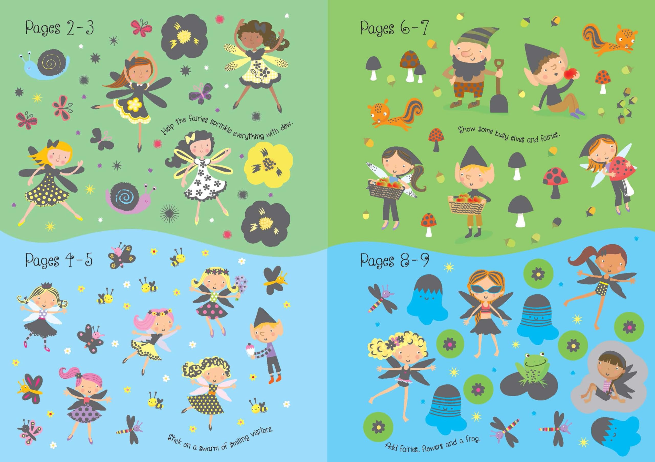 Sparkly Fairies Sticker Book (Sparkly Sticker Books)