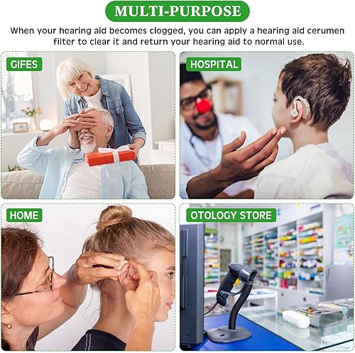 Miniatura 7 de TrelaCo 120 filtros de cera para audífonos, kit de limpieza auditiva, accesorios para herramientas de limpieza, paquete de 15 (0.039 pulgadas)