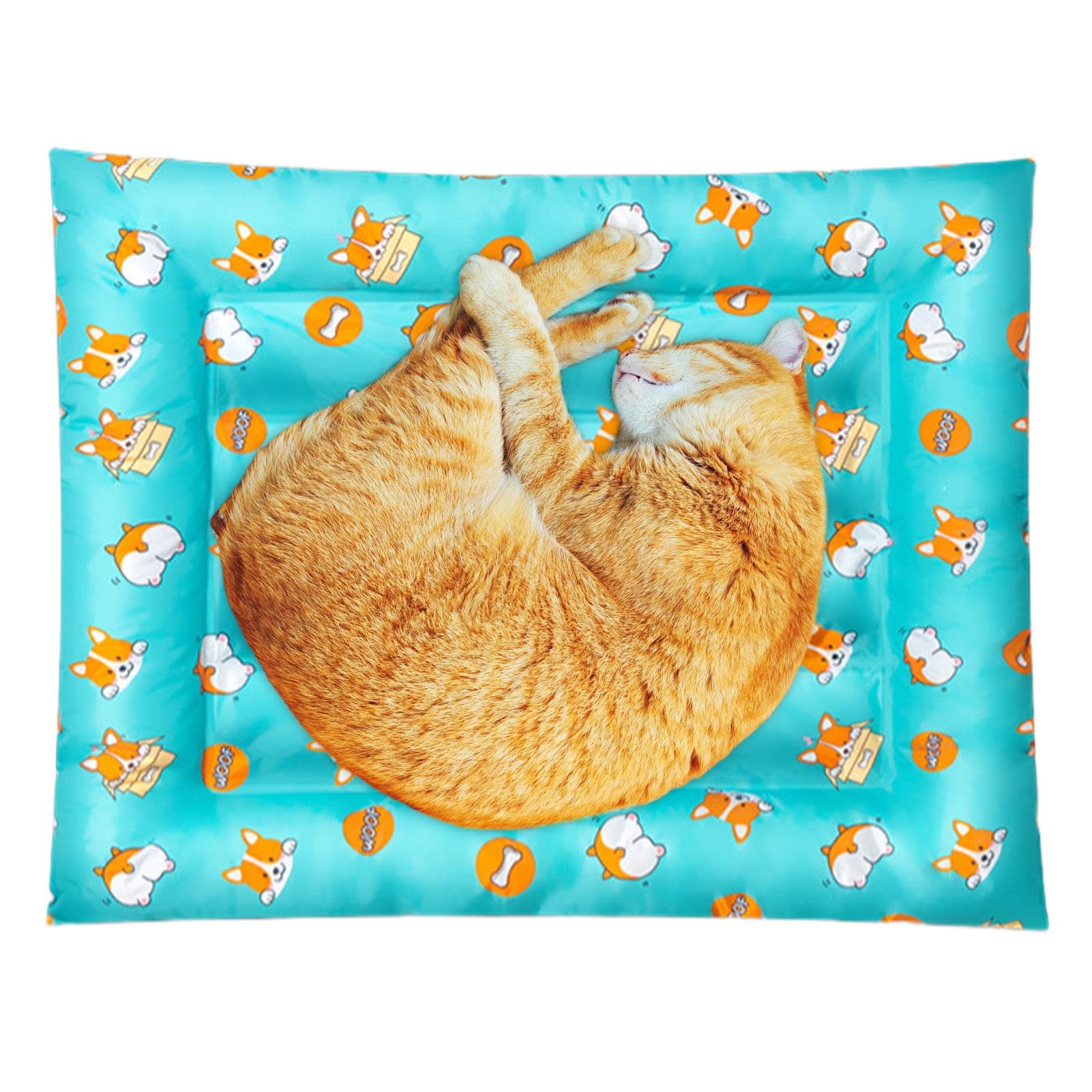 Tappetino refrigerante per cani, tappetino rinfrescante per animali domestici, tappetino per il ghiaccio, per l'estate, per gatti e cani, tappetino traspirante per l'estate | Tappetino estivo per ghiaccio, cuscino per coperta rinfrescante, cuscino estivo