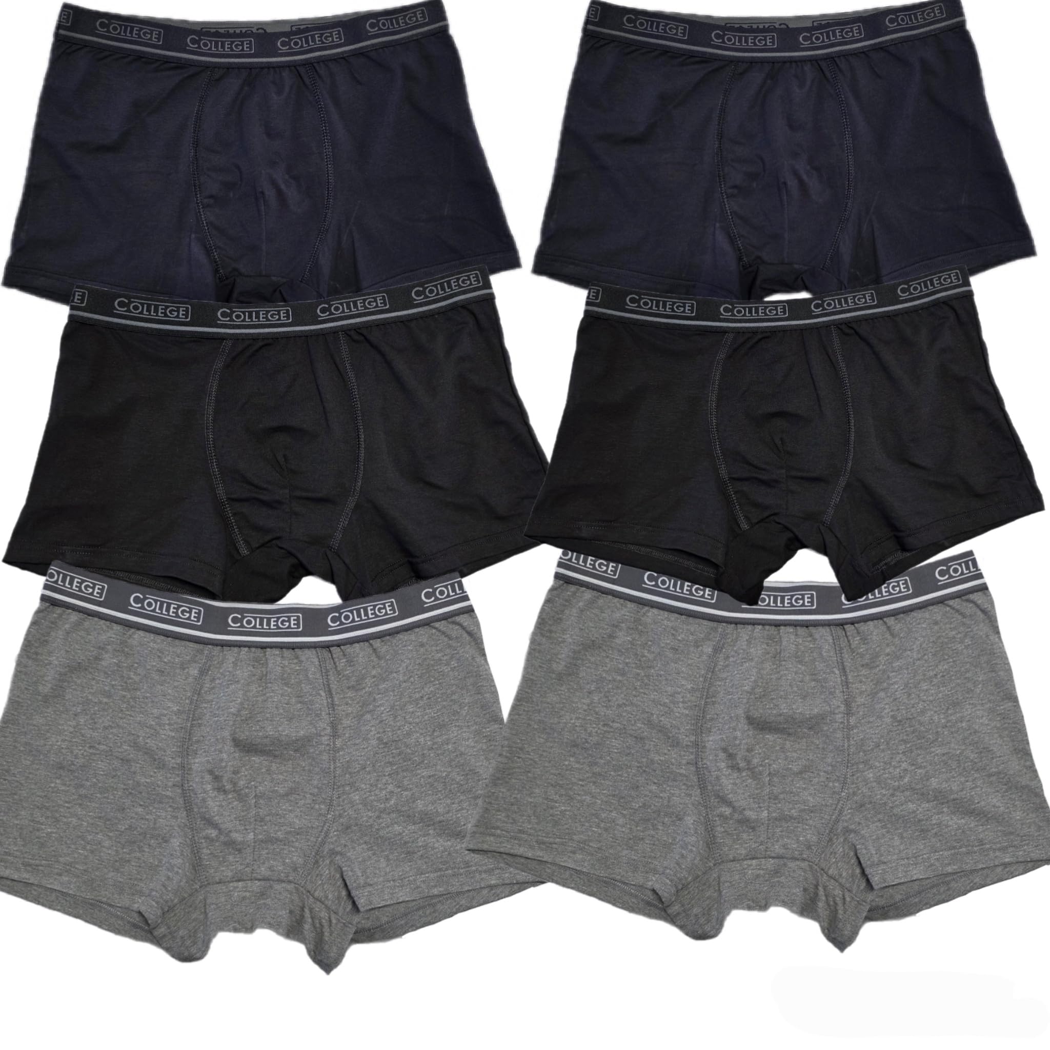 Mutande Uomo Boxer Cotone 12-6 Paia Underwear Uomo Oeko-Tex 100% Taglie Forti Uomo Anallergiche e Traspiranti Anti Cattivi Odori, Prodotto Italiano