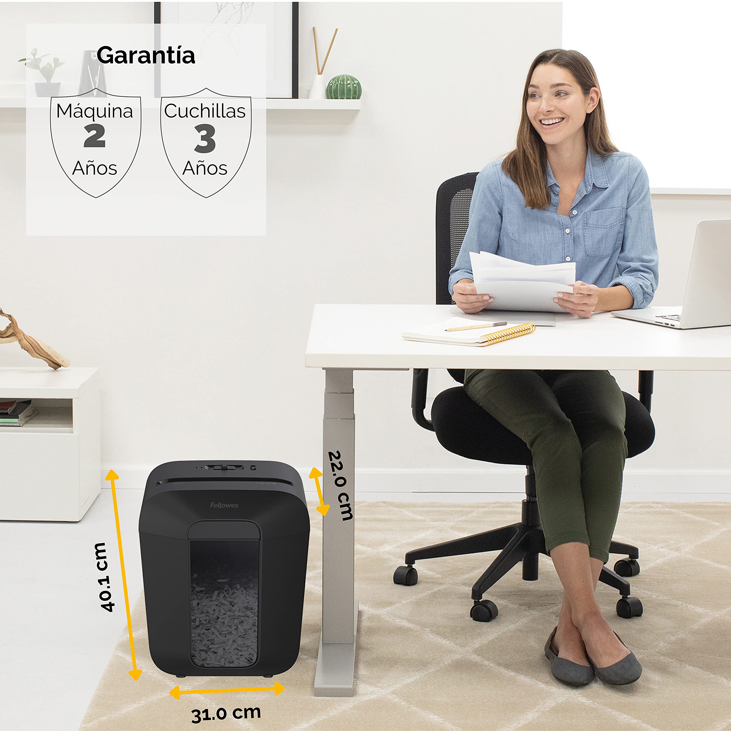 Fellowes Powershred Lx50 4406001 Niszczarka, Czarny, do 9 arkuszy