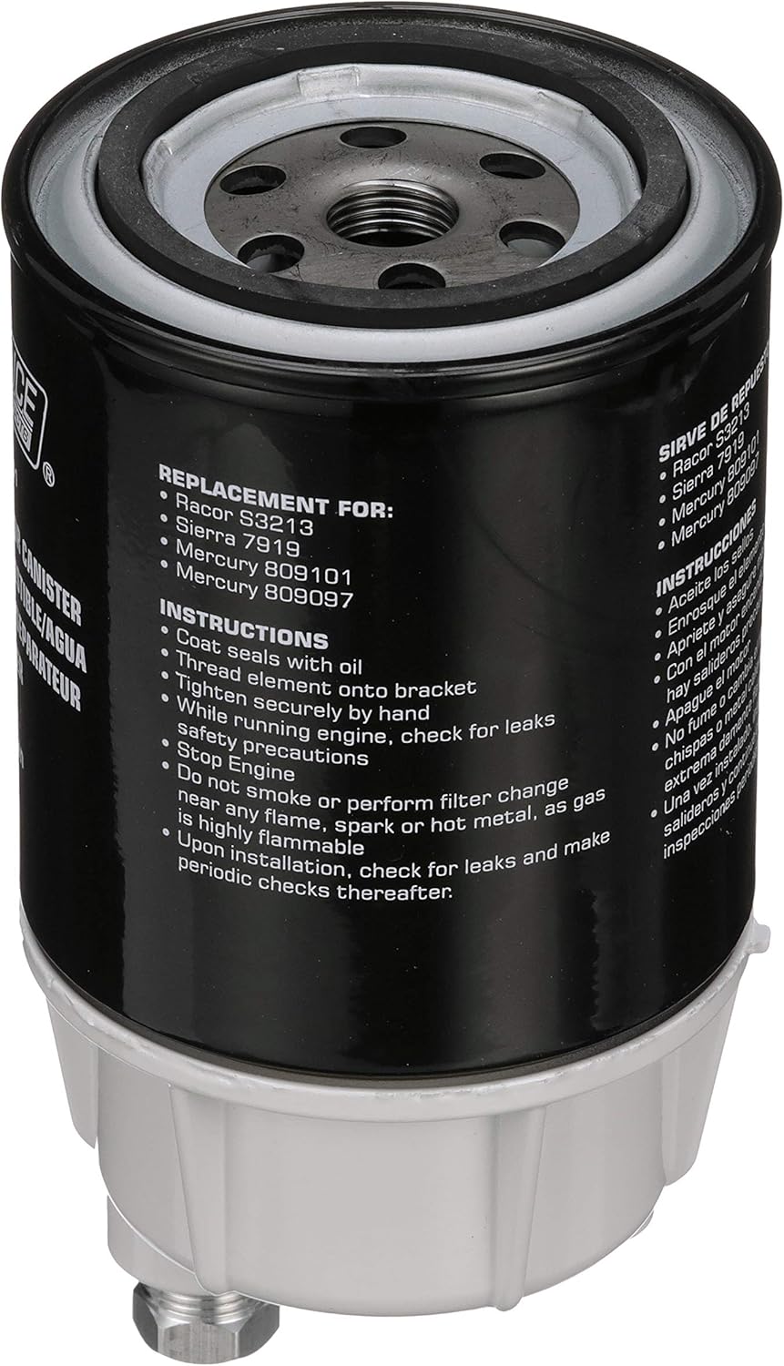 Seachoice 20921 Fuel/Water Separating Filter Kit for Inboard Engines – Replaces Racor S3213, Sierra 7919, Mercury 809101 and 809097 : Boat Fuel Filters : Sports & Outdoors