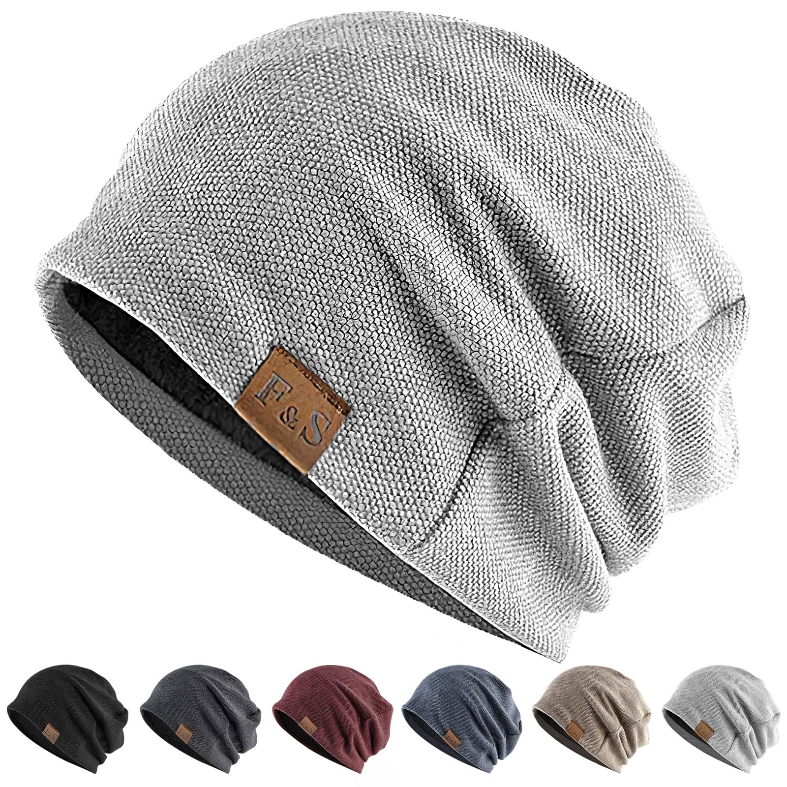 [AOY] ニット帽子メンズ 秋冬 【肌触り良し素材・あったかな裏起毛・締め付け感ゼロ】 ニット帽 防寒 防風 保温 柔らかい 暖かい ふわふわ 軽量 伸縮性良し おしゃれ ビーニー 帽子 ニットキャップ 通勤 通学 自転車 大きいサイズ 男女兼用