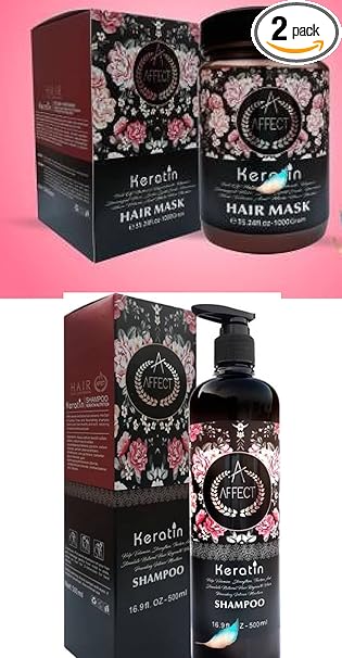 Your beauty affect Keratin shampoo 500 ml and mask 1000 gm for man and woman