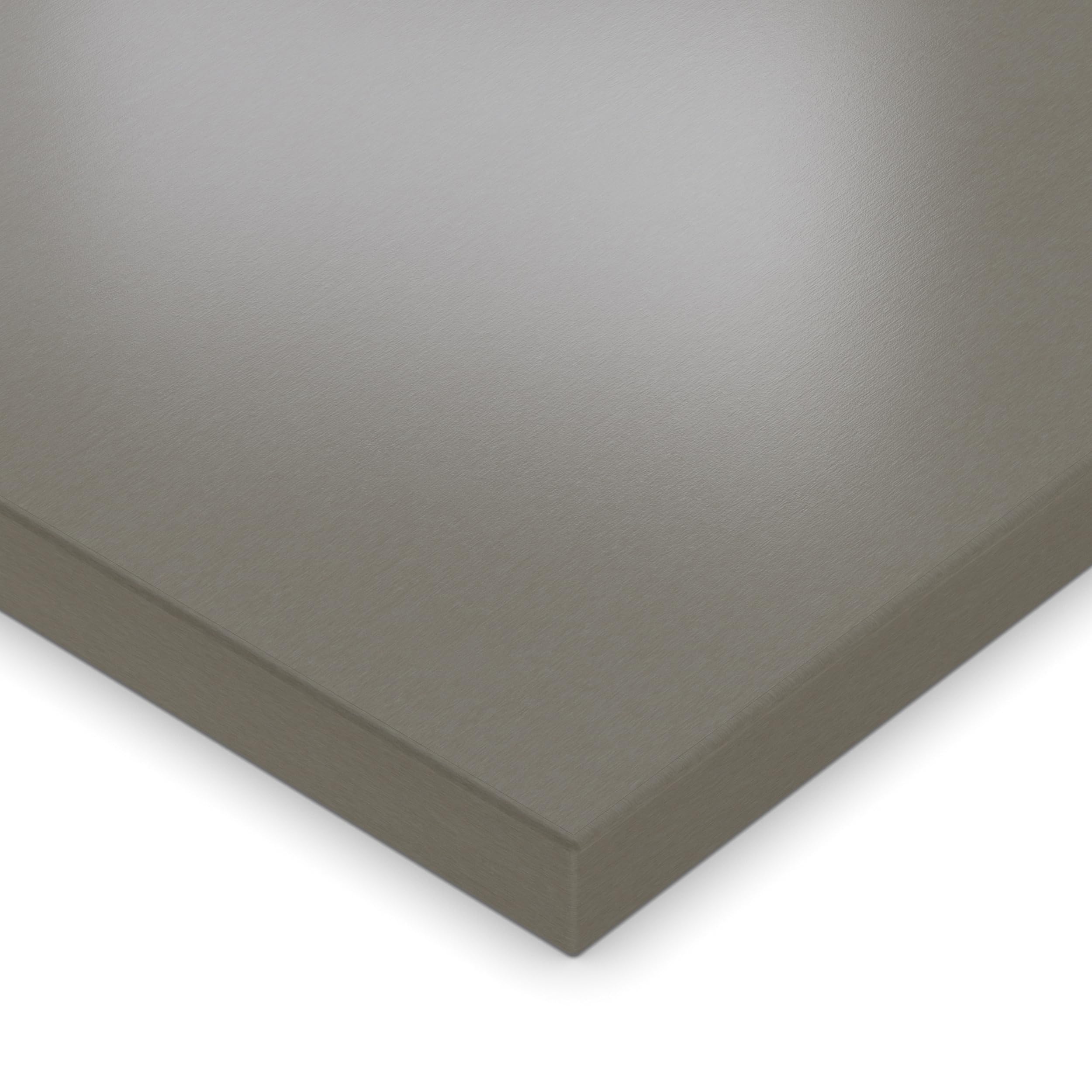 AUPROTEC Piano del tavolo 19mm Alux Caviar 100x60 cm I Pannello truciolare con bordo ABS da 2mm e incollaggio PU I rivestito in melammina I elegante e idrorepellente