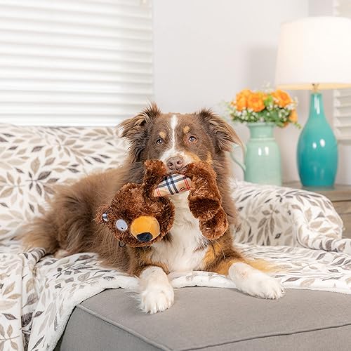 Miniatura 6 de Huxley & Kent Slappies para perros | Estilos de oso (grande) | Juguete para perro chirriante | Juguete chirriante sin cosas, pelota TPR en la cabeza