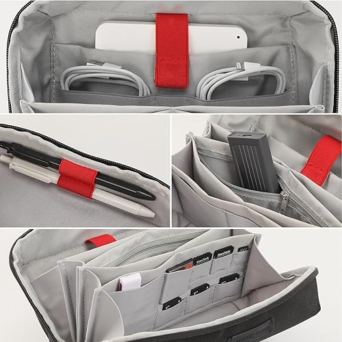 Miniatura 3 de Estuche organizador de artículos electrónicos, bolsa de viaje resistente al agua, bolsa organizadora de cables para accesorios electrónicos, bolsa