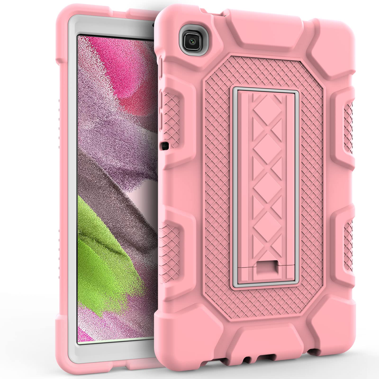 Rantice Samsung Galaxy Tab A7 Lite Case for Kids 8.7 Inch 2021, Rose+Grey