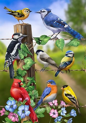 wavaiov Kits de pintura de diamantes 5D para adultos redondos de taladro completo para principiantes para jardín de flores de primavera decoración