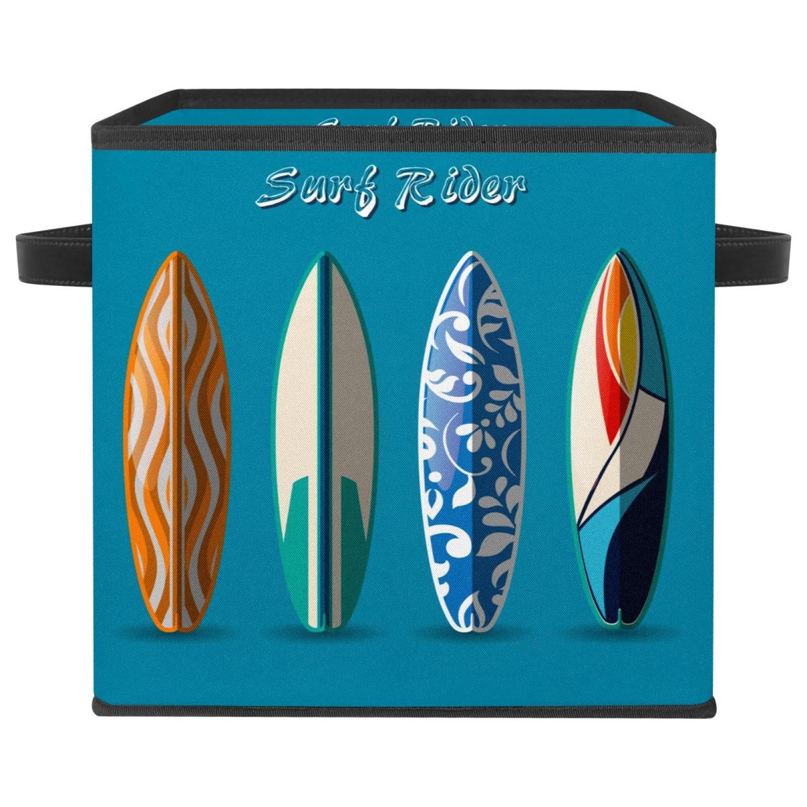 Boîte de rangement pliable tissu cube grand placard maison Surf Rider